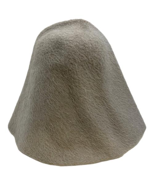 COMME des GARCONS HOMME PLUS（コムデギャルソンオムプリュス）COMME des GARCONS HOMME PLUS (コムデギャルソンオムプリュス) ラビットファーハット グレーの古着・服飾アイテム