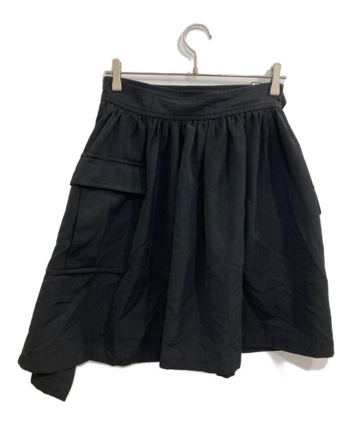 COMME des GARCONS（コムデギャルソン）COMME des GARCONS (コムデギャルソン) 80s ウールギャバ ラップスカート ブラック サイズ:Ｓの古着・服飾アイテム