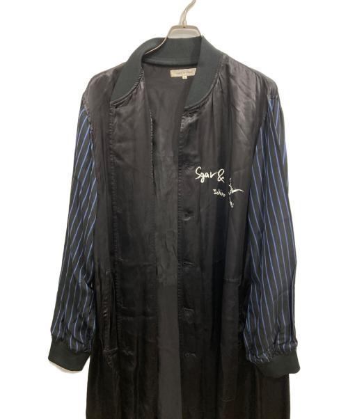 COMME des GARCONS（コムデギャルソン）COMME des GARCONS (コムデギャルソン) スタッフコート ブラック×ブルー サイズ:Lの古着・服飾アイテム