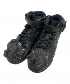 NIKE×COMME des GARCONSナイキ×コムデギャルソン）の古着「Air Force 1 '07 Mid 'Dinosaur'/ エアフォース1 '07 ミッド ”ダイナソー”/ハイカットスニーカー」｜ブラック
