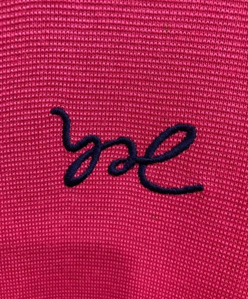 Yves Saint Laurent（イヴサンローラン）Yves Saint Laurent (イヴサンローラン) 金釦ラインカーディガン ピンク サイズ:Ｍの古着・服飾アイテム