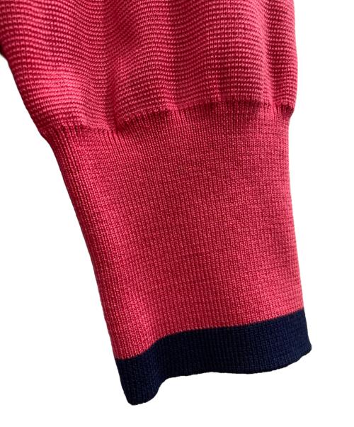 Yves Saint Laurent（イヴサンローラン）Yves Saint Laurent (イヴサンローラン) 金釦ラインカーディガン ピンク サイズ:Ｍの古着・服飾アイテム