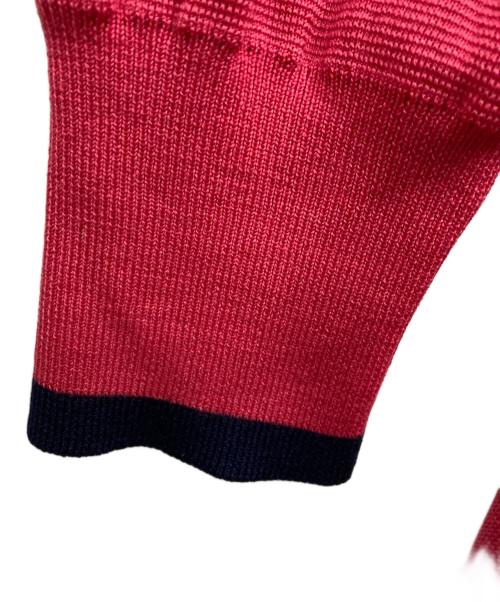 Yves Saint Laurent（イヴサンローラン）Yves Saint Laurent (イヴサンローラン) 金釦ラインカーディガン ピンク サイズ:Ｍの古着・服飾アイテム