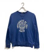 POLO RALPH LAURENポロ・ラルフローレン）の古着「両Vプリントスウェット/グラフィック スウェットシャツ」｜ブルー