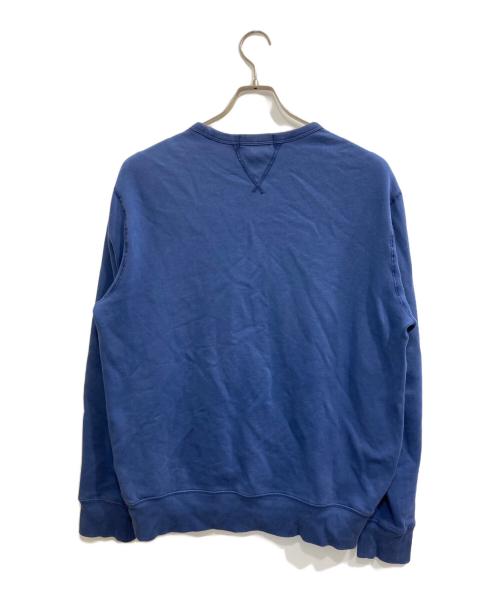 POLO RALPH LAUREN（ポロ・ラルフローレン）POLO RALPH LAUREN (ポロ・ラルフローレン) 両Vプリントスウェット/グラフィック スウェットシャツ ブルー サイズ:Mの古着・服飾アイテム