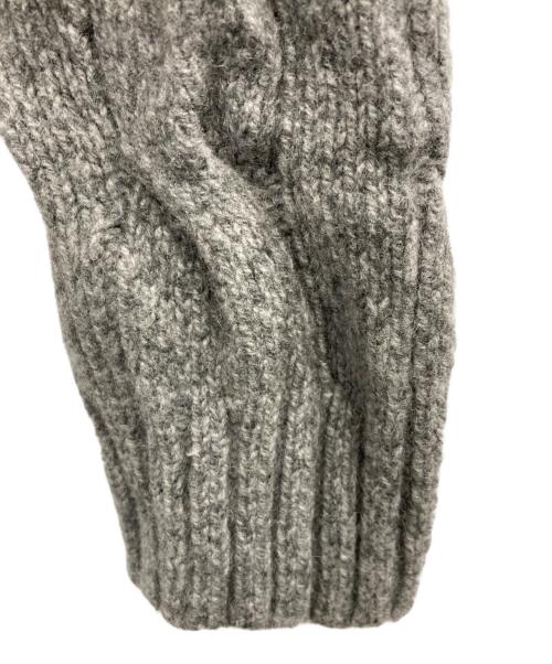 POLO RALPH LAUREN（ポロ・ラルフローレン）POLO RALPH LAUREN (ポロ・ラルフローレン) カシミヤブレンドケーブルニット グレー サイズ:Sの古着・服飾アイテム