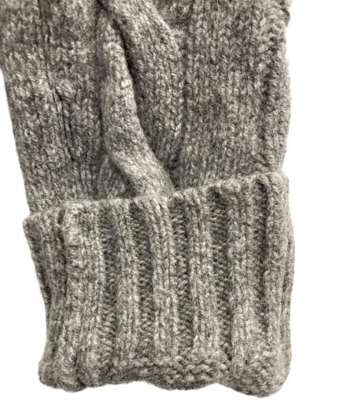 POLO RALPH LAUREN（ポロ・ラルフローレン）POLO RALPH LAUREN (ポロ・ラルフローレン) カシミヤブレンドケーブルニット グレー サイズ:Sの古着・服飾アイテム