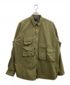 DAIWA PIER39ダイワ ピア39）の古着「Mulch Pocket Easy Shirts/マルチポケット イージーシャツ」｜グリーン
