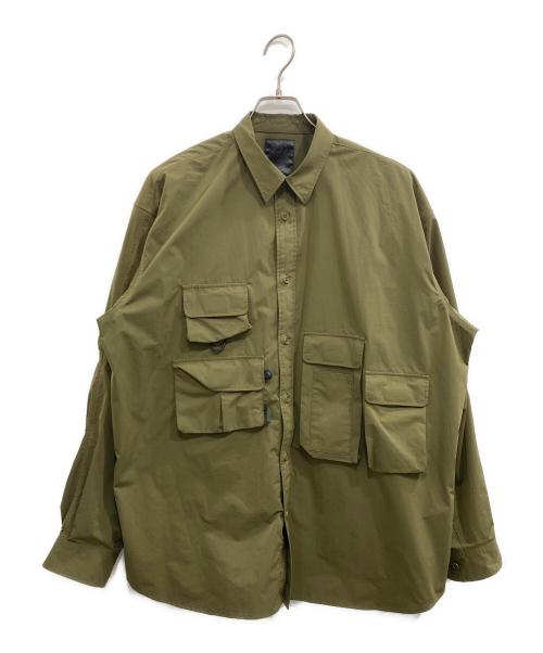 DAIWA PIER39（ダイワ ピア39）DAIWA PIER39 (ダイワ ピア39) Mulch Pocket Easy Shirts/マルチポケット イージーシャツ グリーン サイズ:Ｌの古着・服飾アイテム