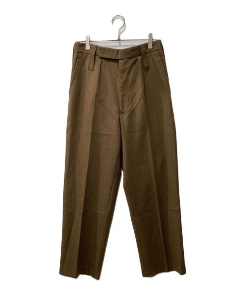 UK ARMY（ユーケーアーミー）UK ARMY (ユーケーアーミー) バラックドレスパンツ ブラウン サイズ:Lの古着・服飾アイテム