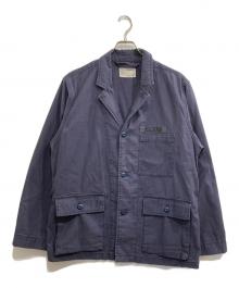 JOURNAL STANDARD×東野デニム（ジャーナルスタンダード×ヒガシノデニム）の古着「BACK SATIN JACKET」｜ネイビー