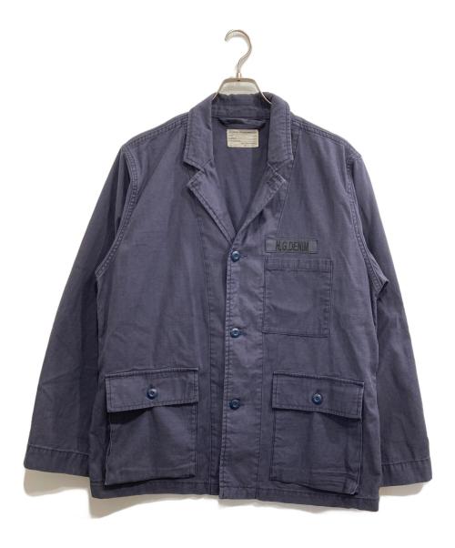 JOURNAL STANDARD（ジャーナルスタンダード）JOURNAL STANDARD (ジャーナルスタンダード) 東野デニム (ヒガシノデニム) BACK SATIN JACKET ネイビー サイズ:Sの古着・服飾アイテム