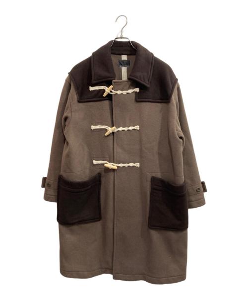 NUMBER (N)INE（ナンバーナイン）NUMBER (N)INE (ナンバーナイン) ウールオーバーダッフルコート/WOOL OVER DUFFLE COAT ブラウン サイズ:2の古着・服飾アイテム