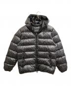 DUVETICA×HYDROGENデュベティカ×ハイドロゲン）の古着「レオパード柄 ダウンジャケット」｜グレー