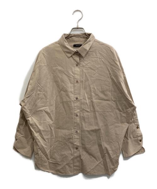 anuans（アニュアンス）anuans (アニュアンス) スタンダードシャツ ベージュ サイズ:Fの古着・服飾アイテム