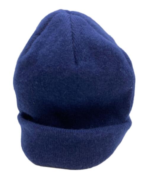 ADER error（アーダーエラー）ADER error (アーダーエラー) ロゴタグ ビーニー ブルーの古着・服飾アイテム