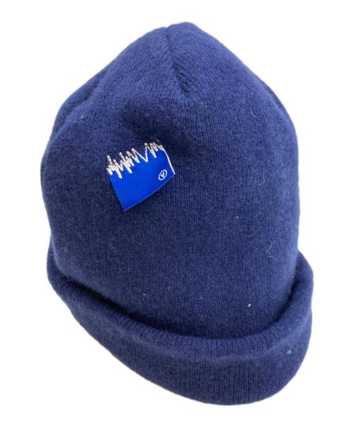ADER error（アーダーエラー）ADER error (アーダーエラー) ロゴタグ ビーニー ブルーの古着・服飾アイテム