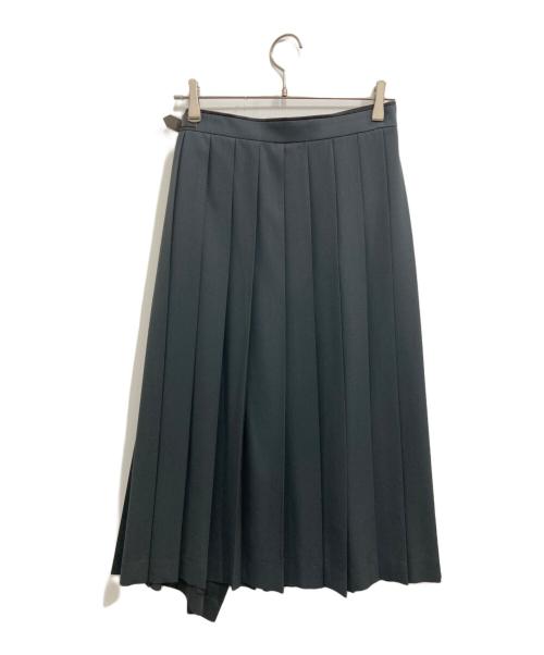 DES PRES（デ プレ）DES PRES (デ プレ) ハイツイストギャバジン プリーツミディスカート グレー サイズ:34の古着・服飾アイテム