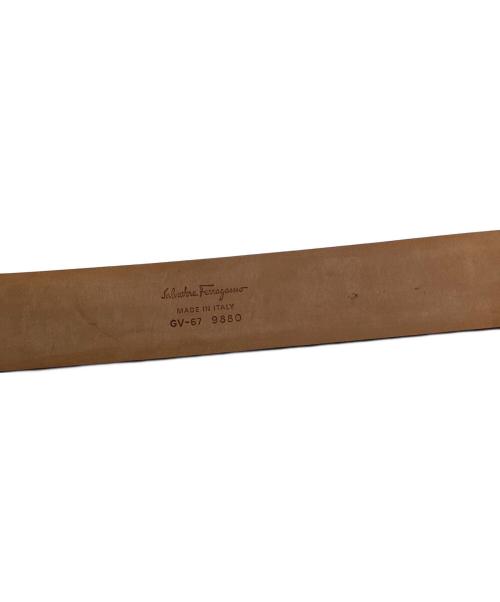 Salvatore Ferragamo（サルヴァトーレ フェラガモ）Salvatore Ferragamo (サルヴァトーレ フェラガモ) ガンチーニ レザーベルト ブラックの古着・服飾アイテム