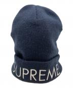 SUPREMEシュプリーム）の古着「capital beanie」｜ネイビー