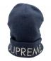 Supreme（シュプリーム）の古着「capital beanie」｜ネイビー