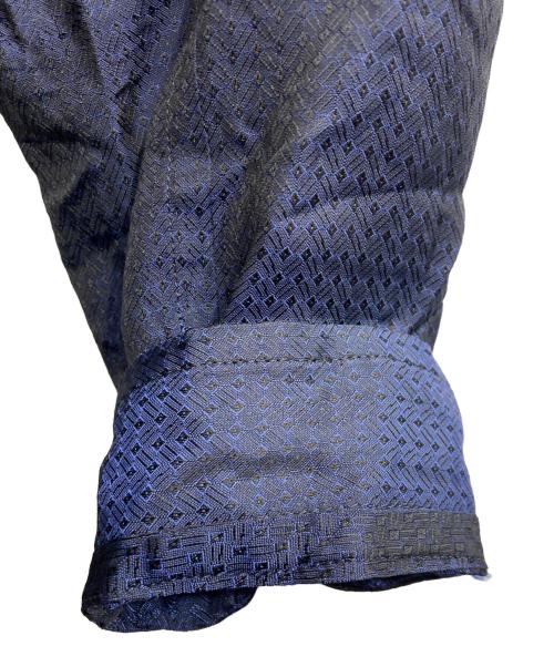 TOGA VIRILIS（トーガ ビリリース）TOGA VIRILIS (トーガ ビリリース) CUPRA JACQUARD MIX BLOUS ネイビー サイズ:48の古着・服飾アイテム