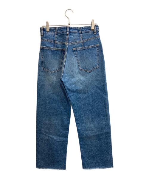 MM6 Maison Margiela（エムエムシックスメゾンマルジェラ）MM6 Maison Margiela (エムエムシックスメゾンマルジェラ) Washed Text Print Jeans インディゴ サイズ:38の古着・服飾アイテム