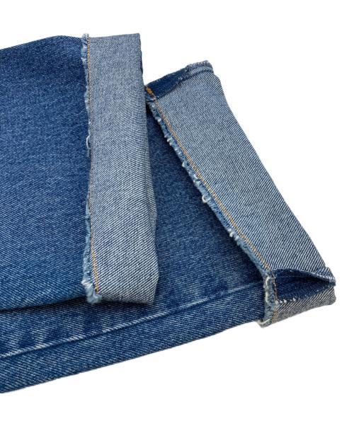 MM6 Maison Margiela（エムエムシックスメゾンマルジェラ）MM6 Maison Margiela (エムエムシックスメゾンマルジェラ) Washed Text Print Jeans インディゴ サイズ:38の古着・服飾アイテム