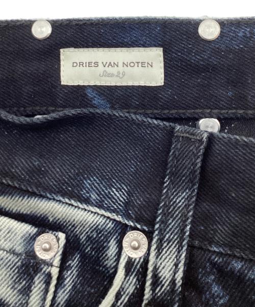 DRIES VAN NOTEN（ドリスヴァンノッテン）DRIES VAN NOTEN (ドリスヴァンノッテン) ブリーチ加工デニムパンツ ブラック サイズ:29の古着・服飾アイテム