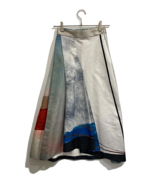 Ameri（アメリ）Ameri (アメリ) MEDI DRAWING UNEVEN SKIRT マルチカラー サイズ:記載なしの古着・服飾アイテム