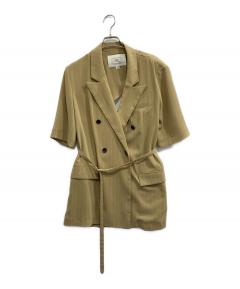 中古・古着通販】Ameri (アメリ) MINI CHECK JACKET ROMPERS グリーン