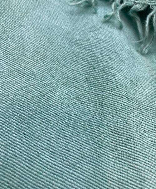 ASAUCE MELER（アソースメレ）ASAUCE MELER (アソースメレ) リネン大判ストール グリーンの古着・服飾アイテム