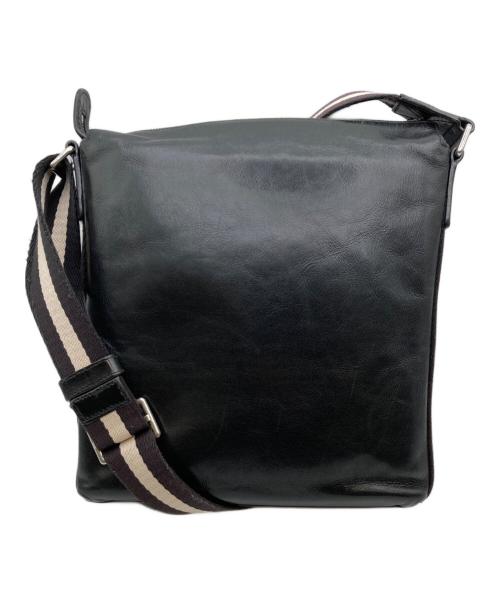 BALLY（バリー）BALLY (バリー) レザーショルダーバッグ ブラックの古着・服飾アイテム