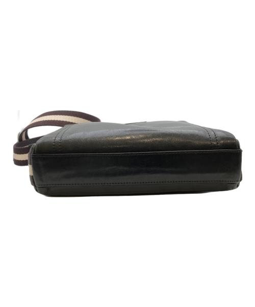 BALLY（バリー）BALLY (バリー) レザーショルダーバッグ ブラックの古着・服飾アイテム