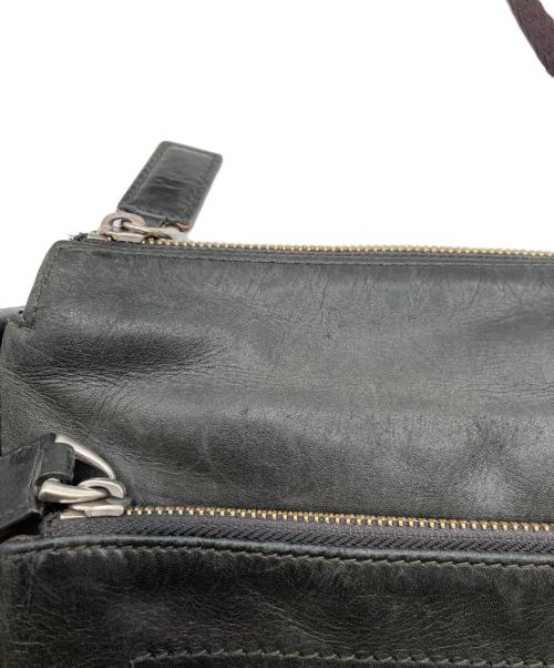 BALLY（バリー）BALLY (バリー) レザーショルダーバッグ ブラックの古着・服飾アイテム