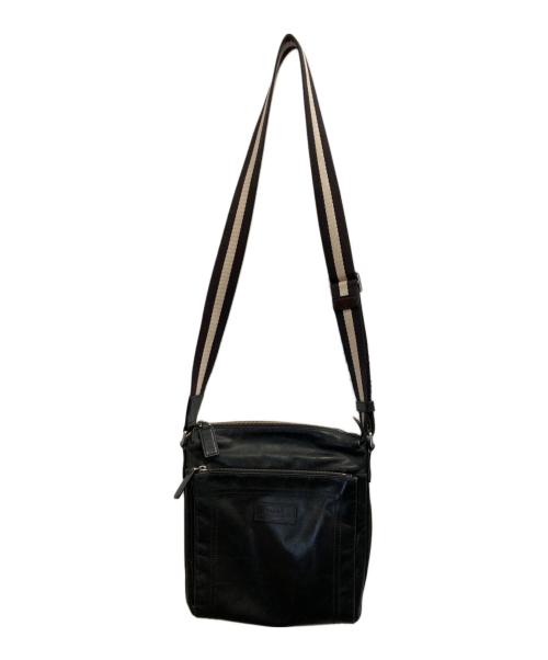 BALLY（バリー）BALLY (バリー) レザーショルダーバッグ ブラックの古着・服飾アイテム