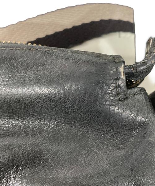 BALLY（バリー）BALLY (バリー) レザーショルダーバッグ ブラックの古着・服飾アイテム