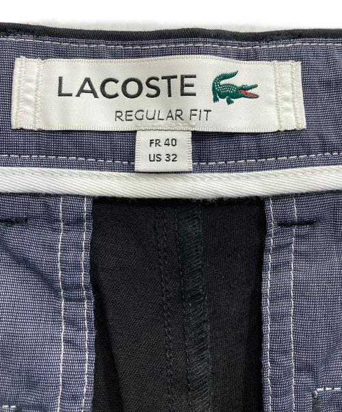 LACOSTE（ラコステ）LACOSTE (ラコステ) ソリッドバミューダギャバジンショーツ ブラック サイズ:US32の古着・服飾アイテム