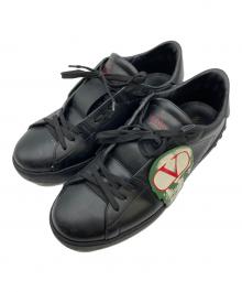 VALENTINO GARAVANI×UNDERCOVER（ヴァレンティノ・ガラヴァーニ×アンダーカバー）の古着「コラボ レザースニーカー」｜ブラック