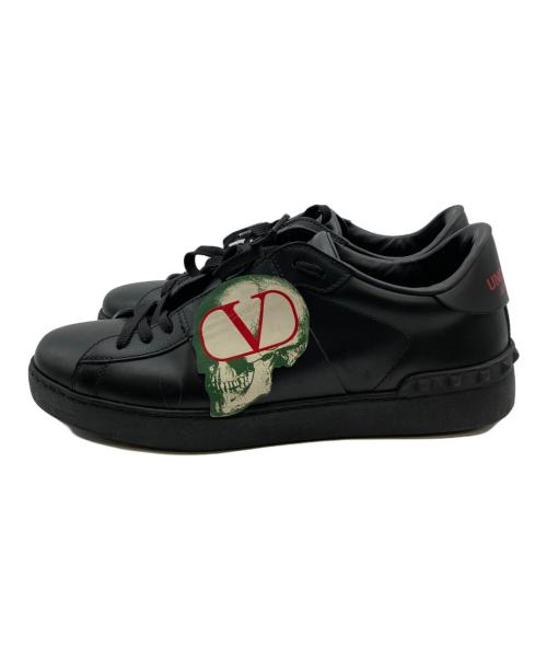 VALENTINO GARAVANI（ヴァレンティノ・ガラヴァーニ）VALENTINO GARAVANI (ヴァレンティノ・ガラヴァーニ) UNDERCOVER (アンダーカバー) コラボ レザースニーカー ブラック サイズ:41の古着・服飾アイテム