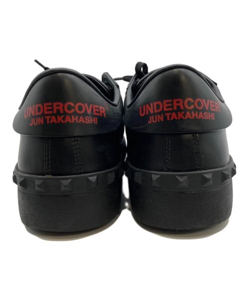 VALENTINO GARAVANI（ヴァレンティノ・ガラヴァーニ）VALENTINO GARAVANI (ヴァレンティノ・ガラヴァーニ) UNDERCOVER (アンダーカバー) コラボ レザースニーカー ブラック サイズ:41の古着・服飾アイテム