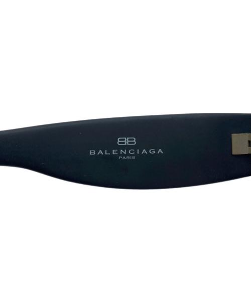BALENCIAGA（バレンシアガ）BALENCIAGA (バレンシアガ) オーバル サングラス ブラックの古着・服飾アイテム