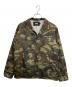 stussy（ステューシー）の古着「カモ柄コーチジャケット」｜グリーン