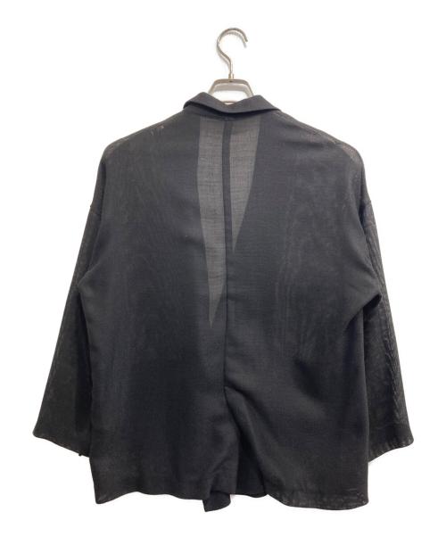 &DEAR（アンドディアー）&DEAR (アンドディアー) シアーブレザー ブラック サイズ:38の古着・服飾アイテム