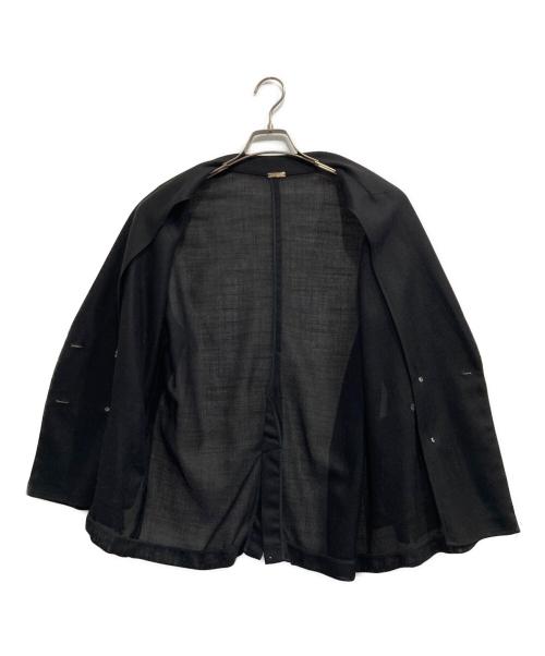 &DEAR（アンドディアー）&DEAR (アンドディアー) シアーブレザー ブラック サイズ:38の古着・服飾アイテム