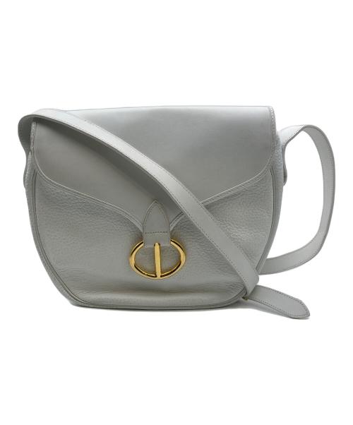 Christian Dior（クリスチャン ディオール）Christian Dior (クリスチャン ディオール) オールド コンビレザー ショルダーバッグ ホワイトの古着・服飾アイテム