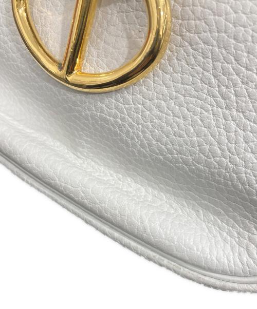 Christian Dior（クリスチャン ディオール）Christian Dior (クリスチャン ディオール) オールド コンビレザー ショルダーバッグ ホワイトの古着・服飾アイテム