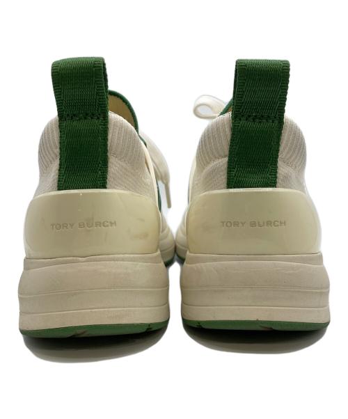 TORY BURCH（トリーバーチ）TORY BURCH (トリーバーチ) T ソック ランナー スニーカー ホワイト サイズ:6Mの古着・服飾アイテム