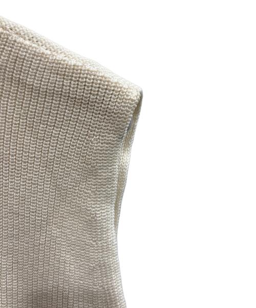 ISSEY MIYAKE MEN（イッセイミヤケメン）ISSEY MIYAKE MEN (イッセイミヤケメン) 80s コットンシルク ニットベスト ホワイト サイズ:FREEの古着・服飾アイテム