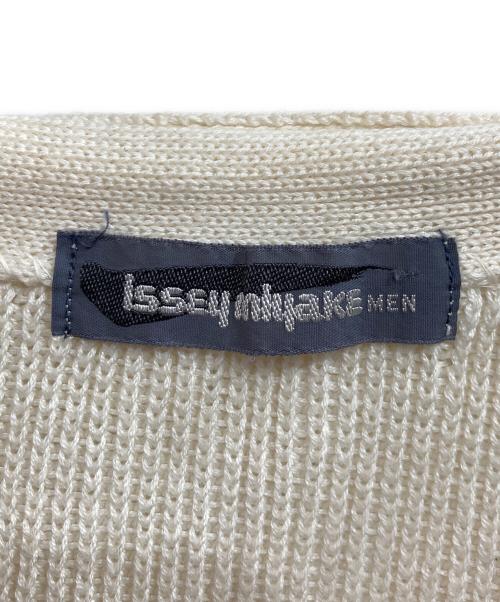 ISSEY MIYAKE MEN（イッセイミヤケメン）ISSEY MIYAKE MEN (イッセイミヤケメン) 80s コットンシルク ニットベスト ホワイト サイズ:FREEの古着・服飾アイテム